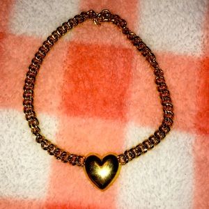 Heart gold necklace